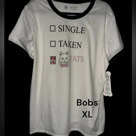 BOBS from Skechers Tops - NWT White Bobs Cat T-shirt